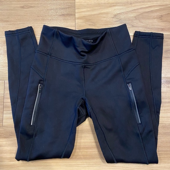 Athleta Prima ridge Fleece lined leggings size s - Picture 1 of 3